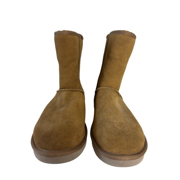 Koolaburra by Ugg Chestnut Brown Suede Short Boots Women’s Size 11 - Picture 2 of 8